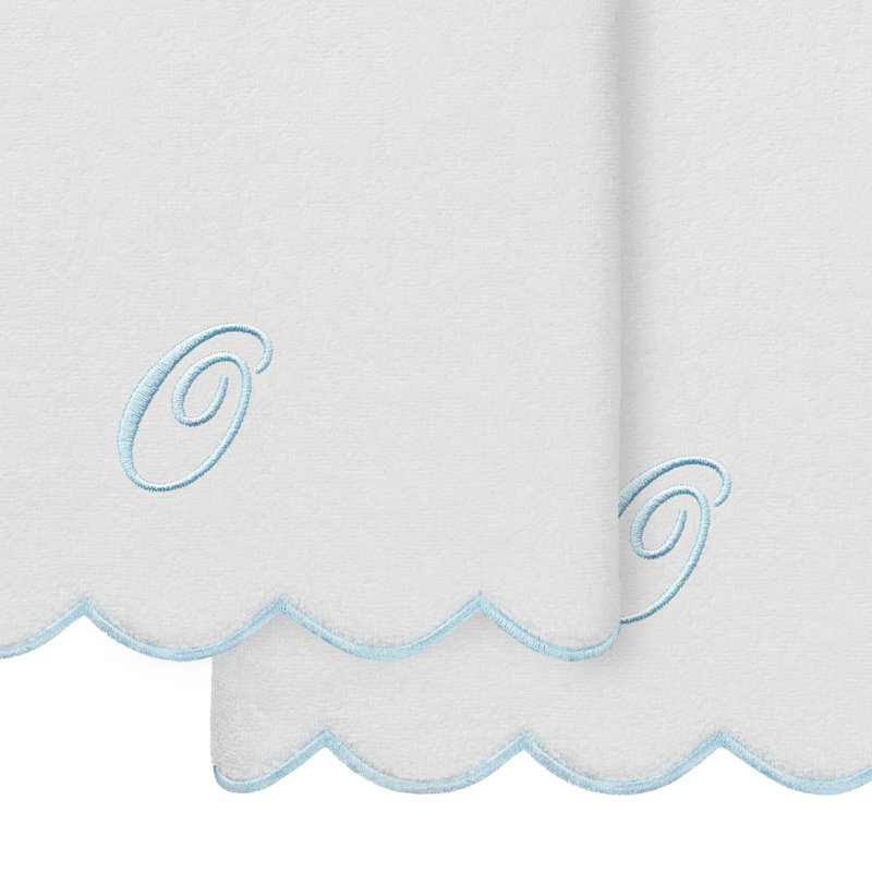  Ensemble de serviettes de bain personnalisables 100% coton turque ADORNIA 2PC, O, Serviette de bain - paquet de 2