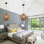 1 - Light Farmhouse Boho Woven Rattan Pendant
