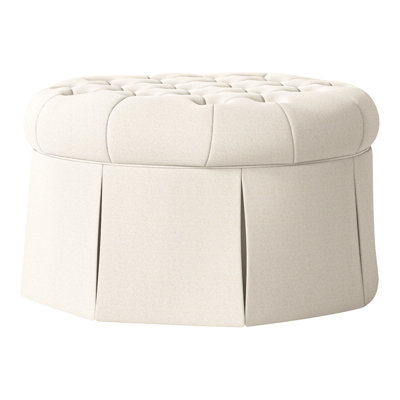 Alma 35" Tufted Round Cocktail Ottoman