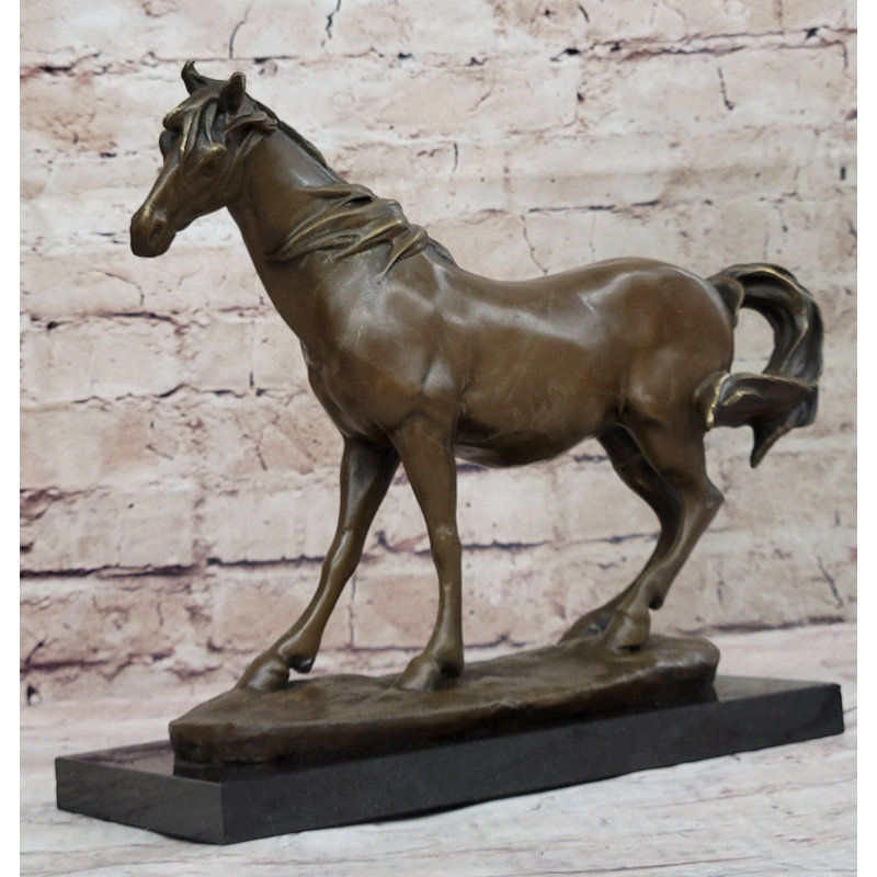 Sculpture cheval arabe