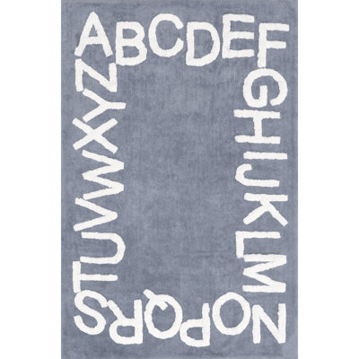 Fayth Alphabet SpinCleanable Rug