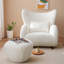 Ensemble de fauteuil et repose-pieds rembourrés surdimensionnés pour chambre à coucher-118745916