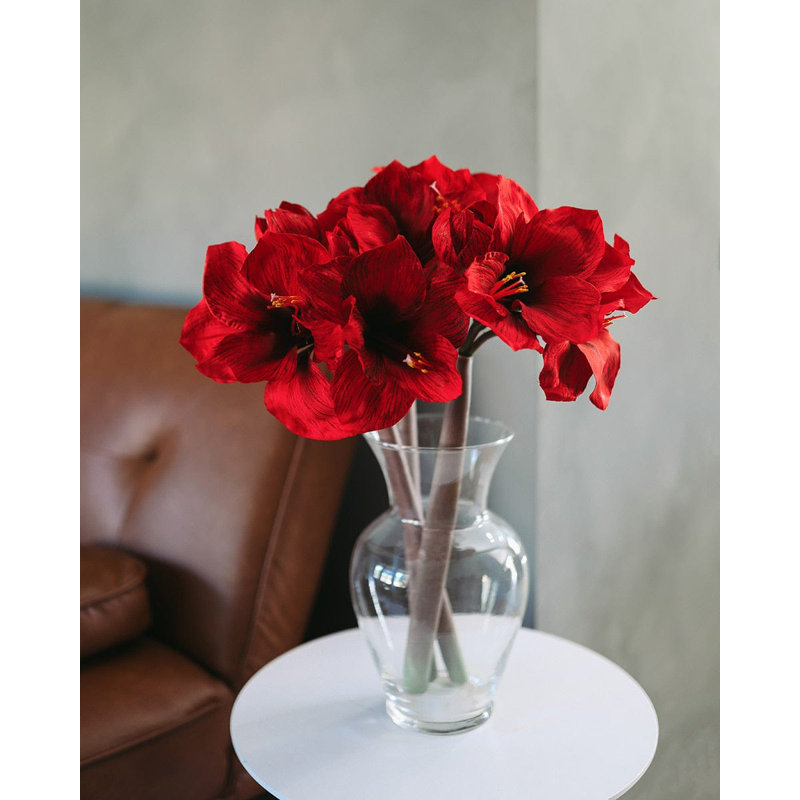 White Artificial Amaryllis 19.5”, White