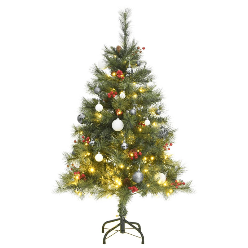 Arbre de Noël artificiel éclairé, 4,9 pi