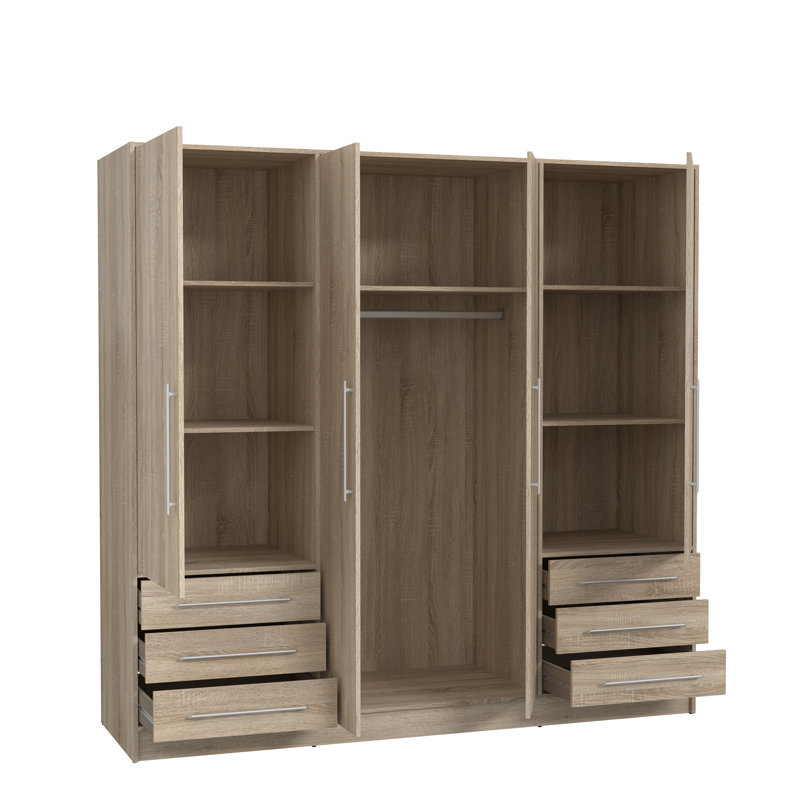 Ingram 4 Door Manufactured Wood Wardrobe