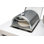 Four à pizza compact en acier inoxydable avec thermomètre intégré, porte en verre et pierre à pizza Mont Alpi MASBP - Convient à tous les modèles d'îlot de cuisine extérieur MAi805 et MAi400 de Mont Alpi