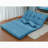Laredo Double Chaise Lounge Sofa Reclining Floor Game Chair Floor Couch and Sofa with Two Pillows-1637295192
