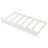 Wood Twin Size Platform Bed with Guardrail and Trundle, White-182085363