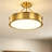 LED Drum Semi Flush Mount