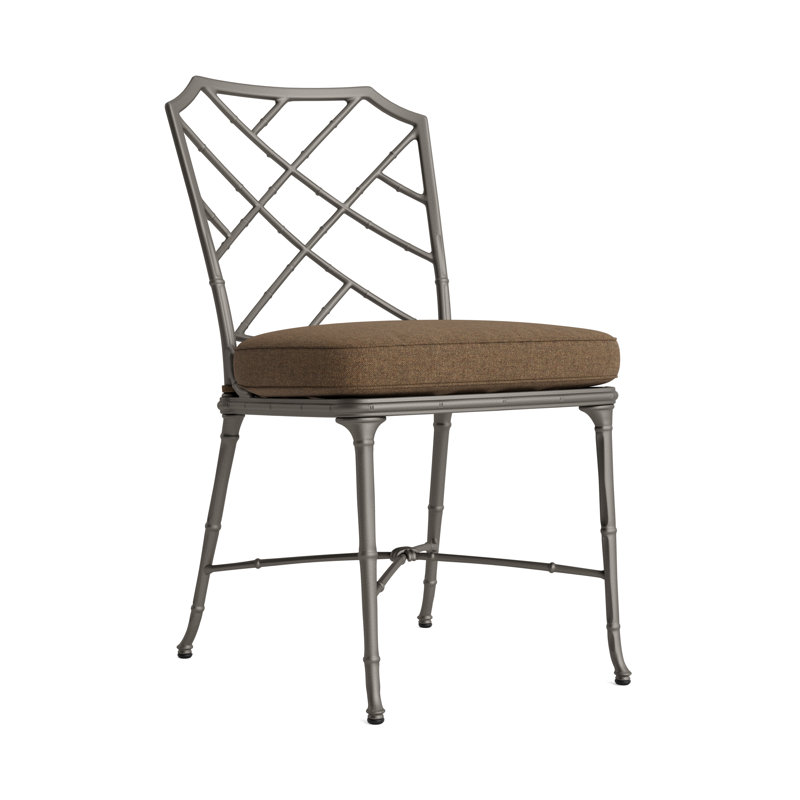 Calcutta Outdoor Dining Side Chair, Mica, Fusion Moccasian, Brown