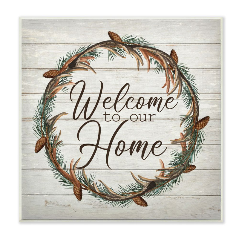 «welcome homes "words on color texture design" , impression sur toile, H 12 po x l 12 po, Plaque murale