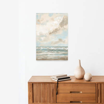 «Ocean Calling 1 Contemporary Bird Beach», art mural