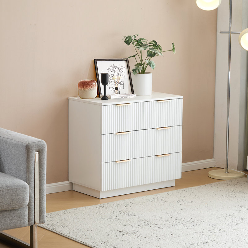 28Inch Wide Drawer Cabinet, White