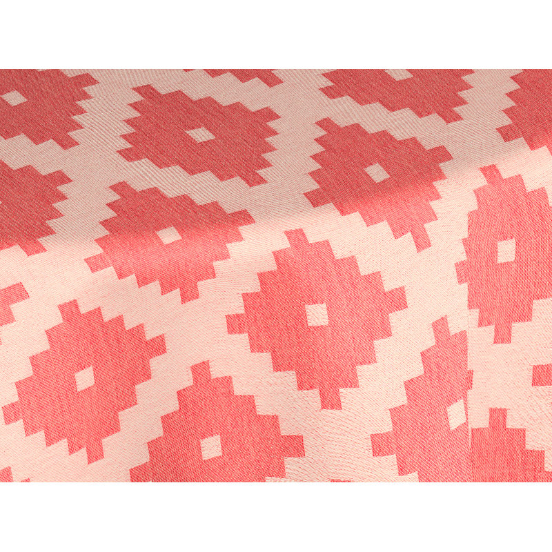 Moroccan Shiraz Light Tablecloth, 130cm W x 190cm L, Cherry red