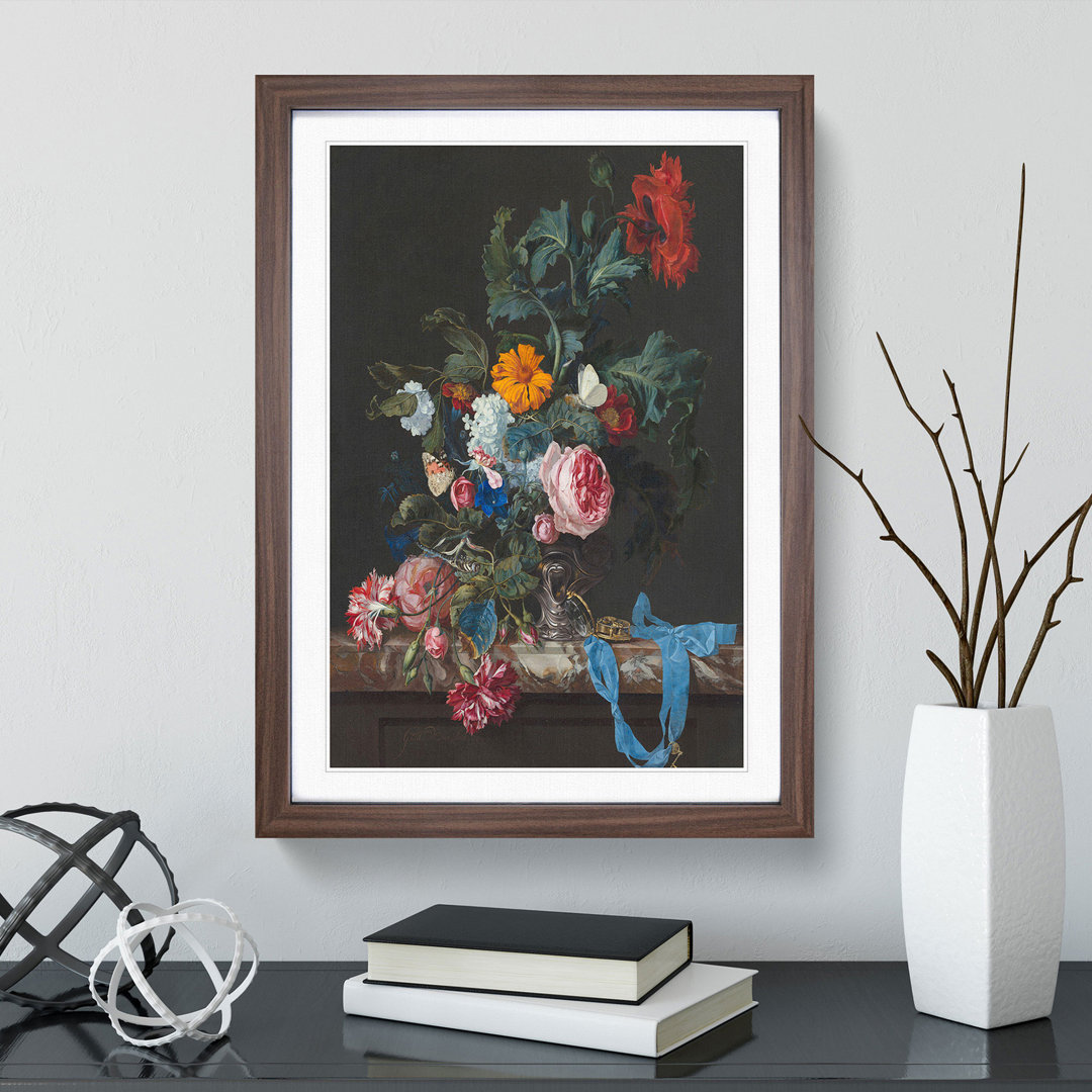 Still Life with Flowers Vol.1 by Willem Van Aelst - Picture Frame Painting