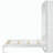 Full-size wall-mounted Murphy bed with shelf, white-1844533824-1844533838
