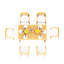 Vellore Outdoor - Piece Teak Dining Set-1095297664-1095297695
