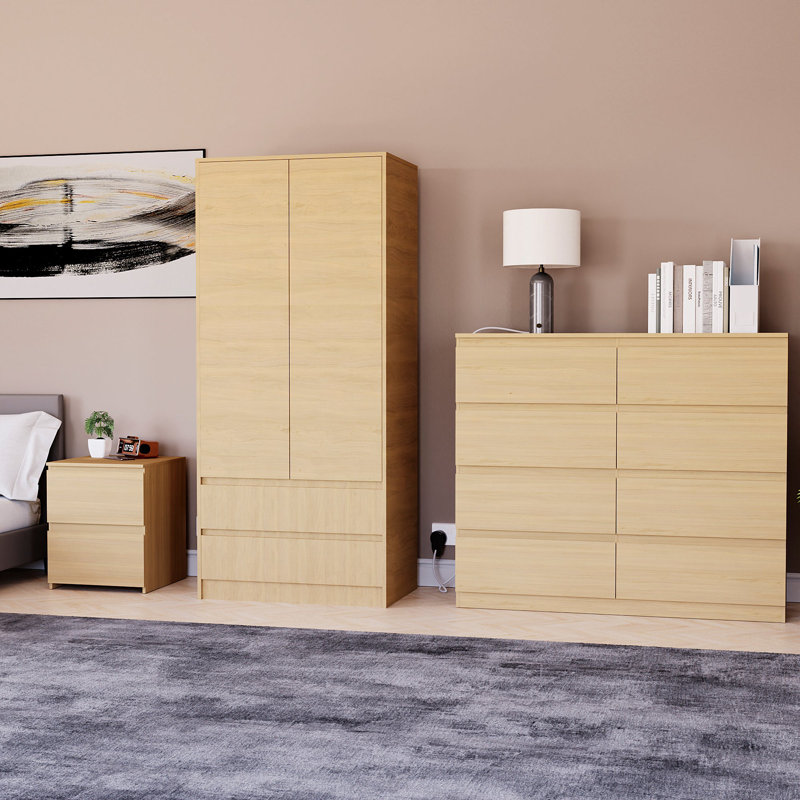 Cunha Piece Bedroom Set, Pine