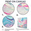 Summer Bliss Miami - Art mural abstrait, salon-1633856634-1633856582