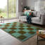 Plaid Area Rug in Blue