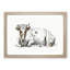 A Lying Cow by Jean Bernard - Single Picture Frame Print-55453384-55453383