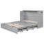 Grand lit gris avec tiroir et douilles / espace discrets-1489417424-1489417437