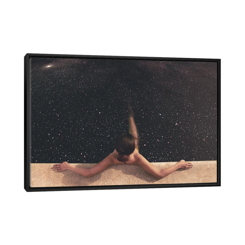 " Holynight " by Fran Rodriguez, No Mat, 18" H x 26" W x 1.5" D, Black Framed Canvas