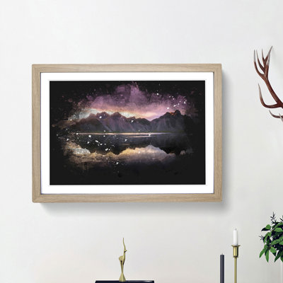 Black Sand Beach Iceland - Picture Frame Painting Print