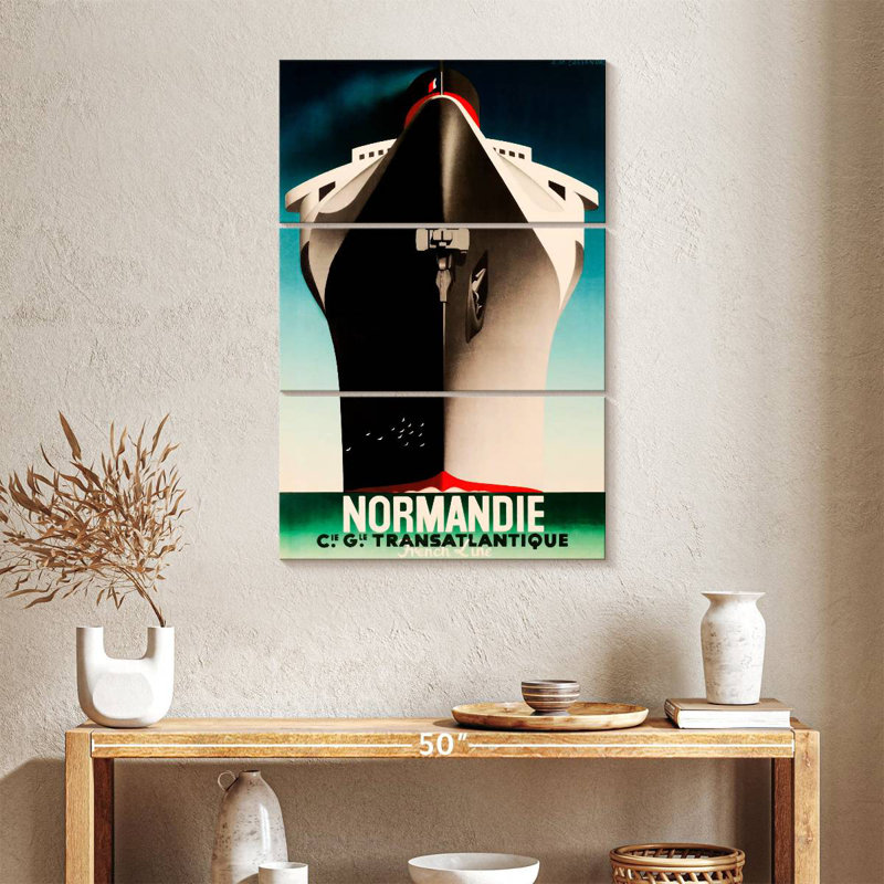 Mehar Normandie Cruise Ship, 38" H x 24" W