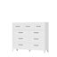 Modern 6- Drawer Dresser for Bedroom, Modern Storage Chest, Space-Saving Storage Cabinet for Closet, Hallway, Entryway, Small Spaces-860590992-860591004