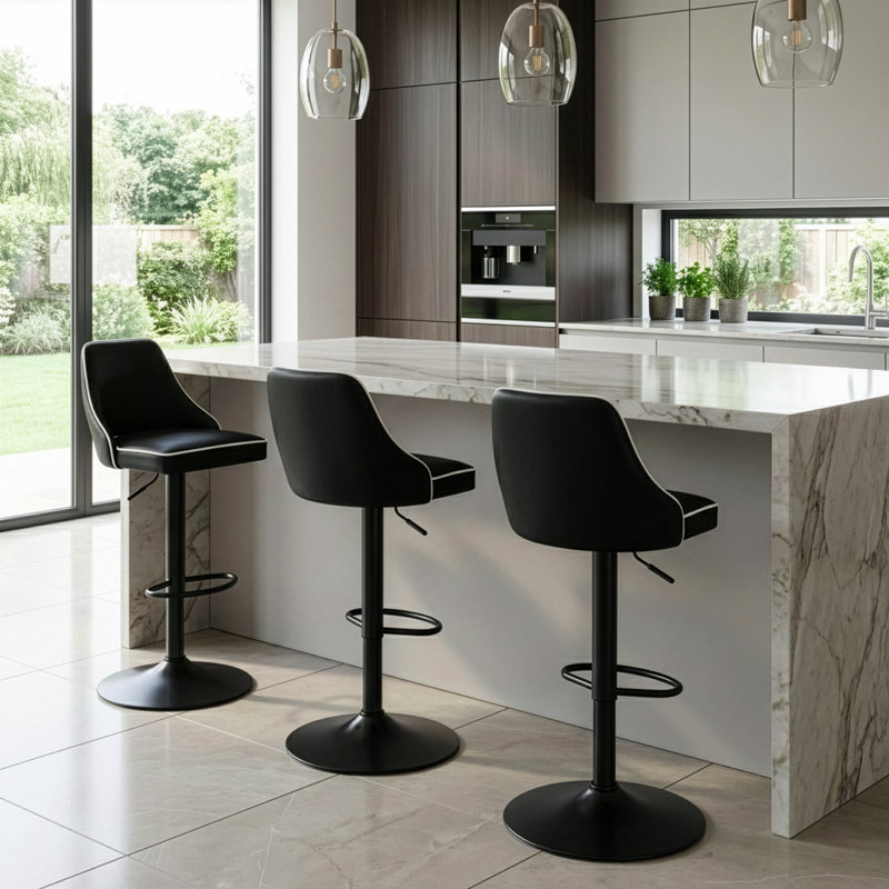Mattera Adjustable Height Swivel Stool