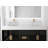 Modern Luxury Wall-mounted Vanity With 30" Solid Surface Top And Round With Rim Glass Vessel Sink-103232952