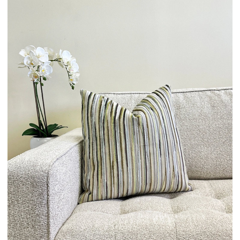 Housse de coussin en velours Alternative, Vert, H 22 po x l 22 po