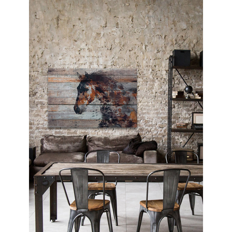 « Fire Horse » d'Irena Orlov - impression sur toile, H 12 po x l 18 po, Toile tendue, Sans cadre