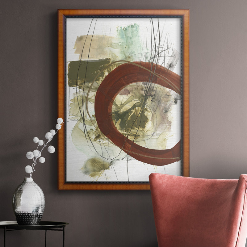 Toile encadrée de qualité supérieure Rusted Loops II - prête à être accrochée, H 20 po x l 16 po x P 2,5 po