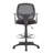 Latroya Backed Adjustable Height Ergonomic Active Stool with Footring and Wheels