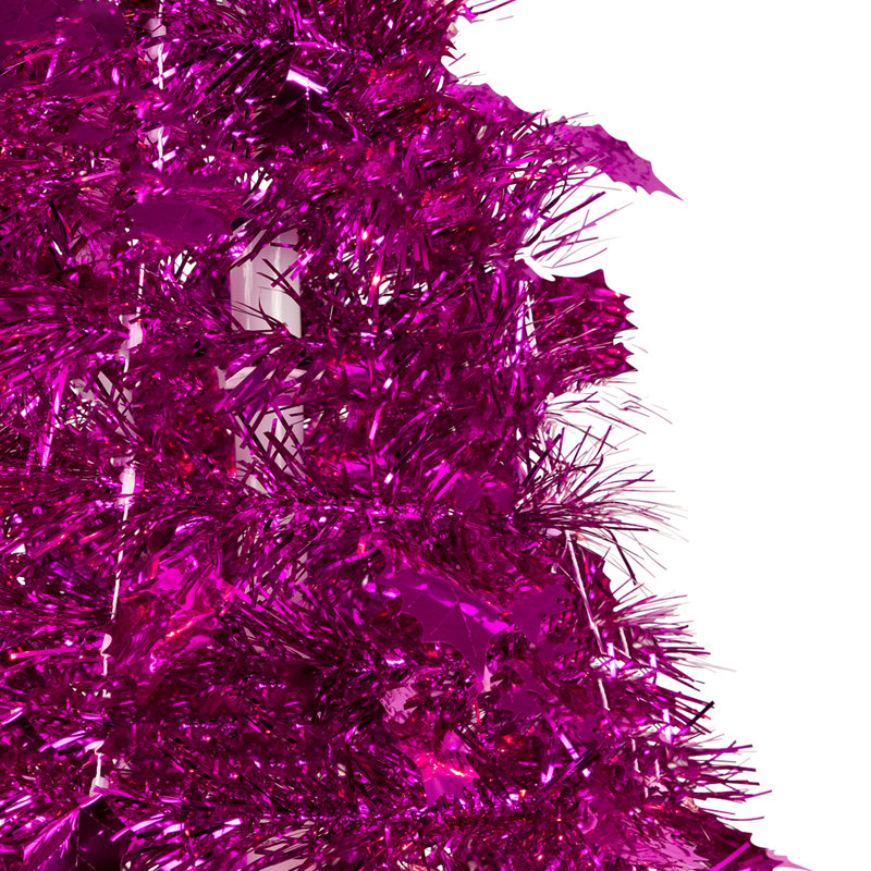 48'' H Pink Tinsel Christmas Tree