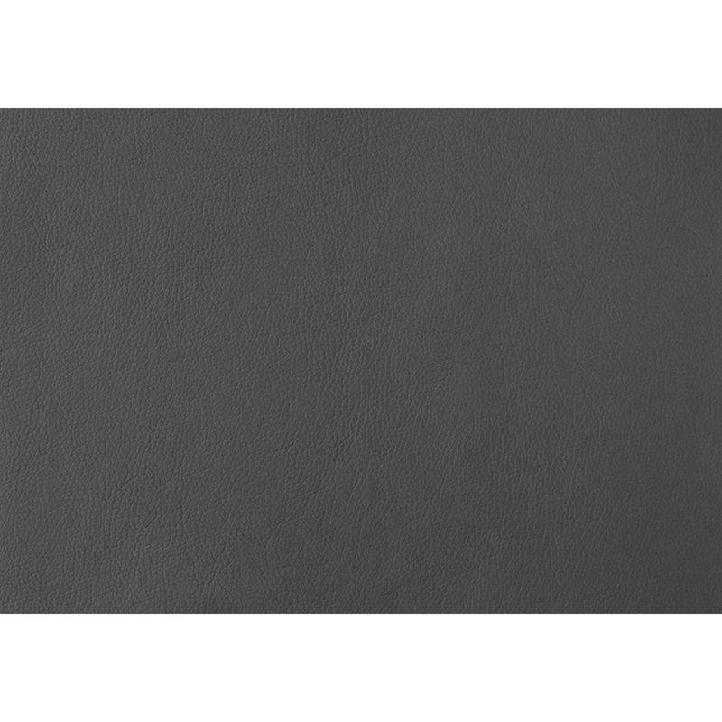 Contemporary Grey Faux Leather and Metal Side Dining Chair