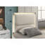 Lit gigogne contemporain à panneau gaufré à DEL de style perle contemporaine 1 pièce non inclus.-1163651219