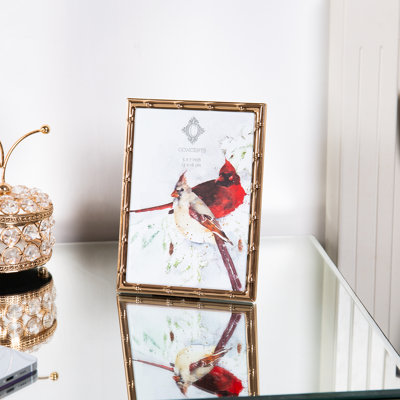 Gold Metal Gold Plated Picture Frame - Set of 6