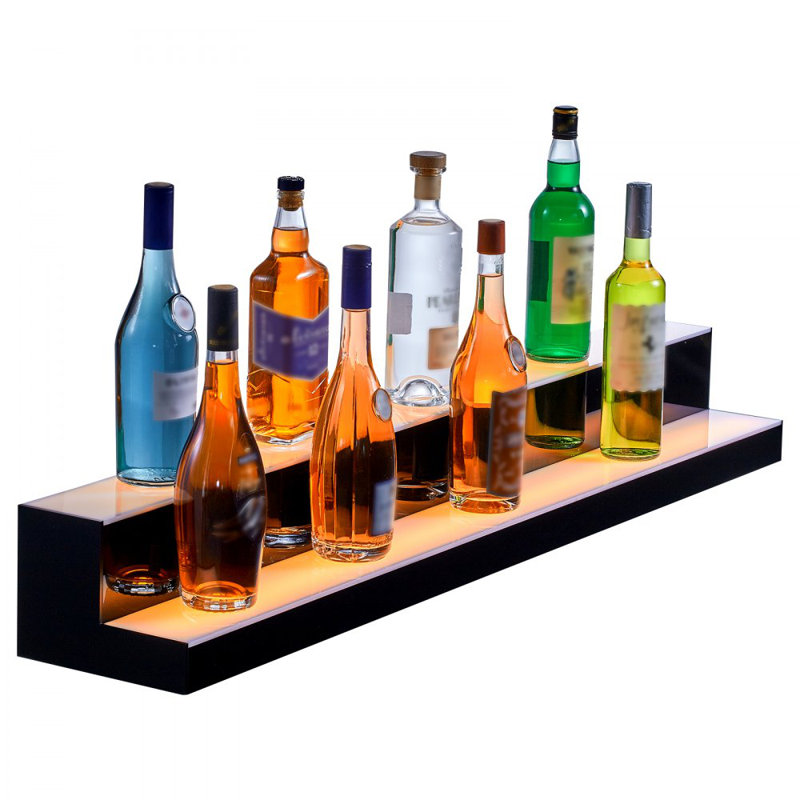Tablette de bar à boissons alcoolisées à DEL avec contrôle des radiofréquences et de l'application 2 étapes
