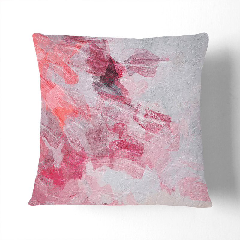 Dreaming Memories In Abstract Abstract Square Throw Cushion, 40cm H x 40cm W x 15cm D, Stone