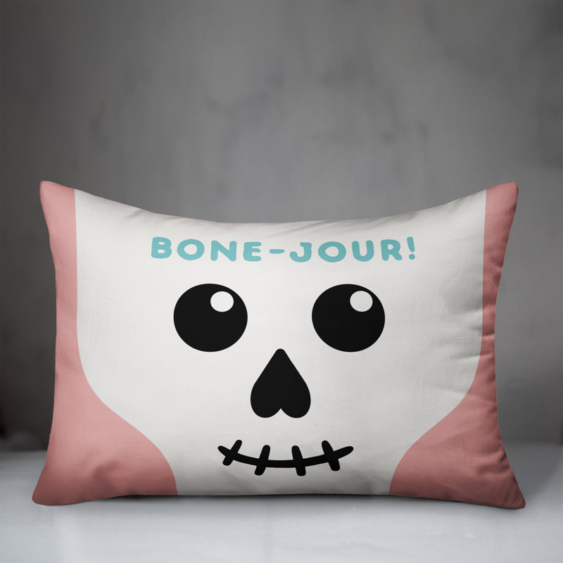  Bone-Jour! Rectangular Pillow Cover & Insert
