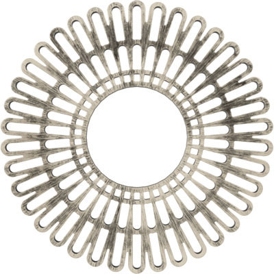 16"OD x 6"ID x 1/2"P Cornelius Architectural Grade PVC Pierced Ceiling Medallion, Antiqued Warm Silver
