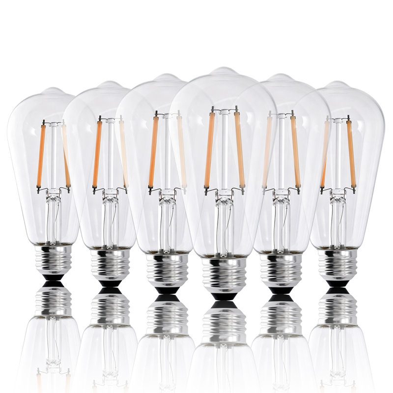 Ampoule à filament DEL ST19, équivalent à 60 watts, à intensité non variable, 5000K