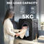  5kg Vented Tumble Dryer, Compact Dryer with 5 Drying Modes, Black-132789311