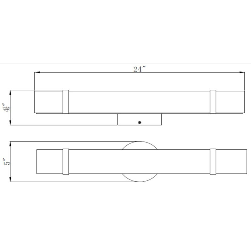 Fleming 1-Light Dimmable LED Satin Nickel Bath Light