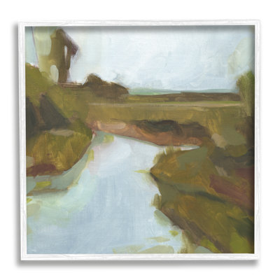 Paysage flou du ruisseau Country