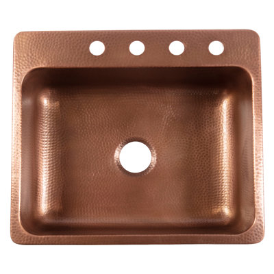 Évier de cuisine encastré à simple cuve 25 po Angelico