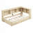 Daybed with Trundle,Storage Cabinets and USB Ports-1499593665